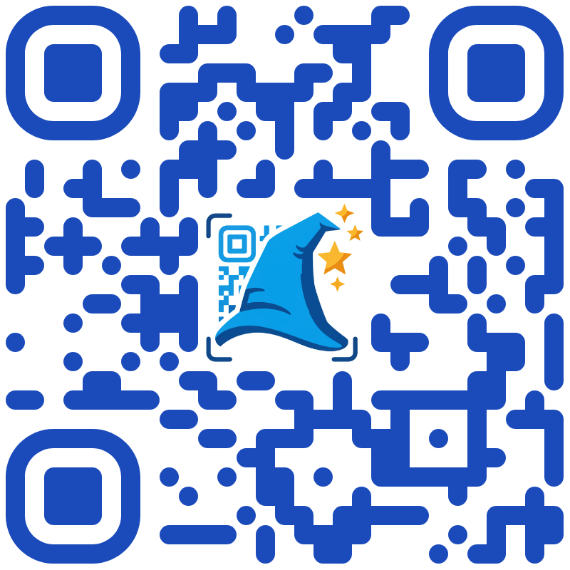 QR Code with custom logo integrated in the design